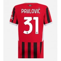 AC Milan Strahinja Pavlovic #31 Hjemmedrakt Dame 2024-25 Kortermet